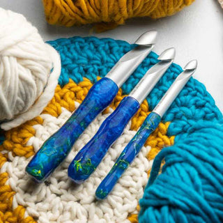 Jumbo Inline Crochet Hook Kits Starter Set - 3 Hooks Starter. Lifestyle