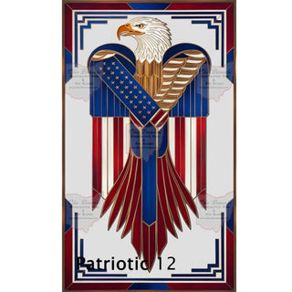 Art Deco American Flag & Eagle Pen Blank