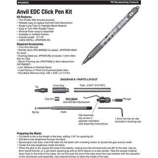 Anvil EDC Click Pen Kits