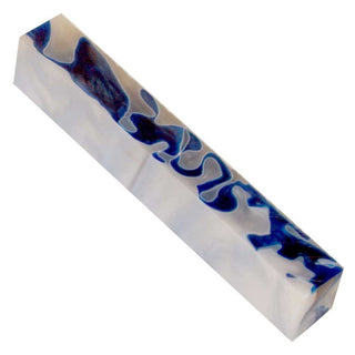 Aquabright Pen Blank - Blue & White Swirl