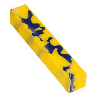Aquabright Pen Blank - Blue & Yellow Swirl