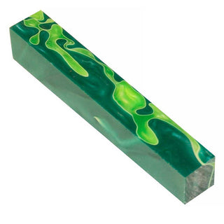 Aquabright Pen Blank - Light Green & Dark Green