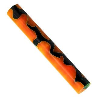 Aquabright Pen Blank - Orange Gold & Dark Green Swirl