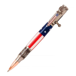 Bald Eagle Insignia Flag Bolt Action Pen Kits