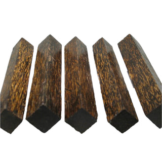 Black Palm Pen Blanks - Stabilized 6"