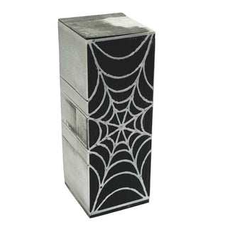 3D printed Spider Web Pen Blank featuring black web pattern on vivid resin base. Handcrafted by John U and cast in Alumilite for brilliant color and durability. Black