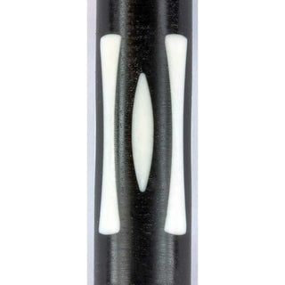 Black & White Graphite Stripe Rotacrylic pen blank - 3 Piece Set