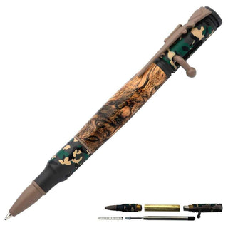 Bolt Action Pen Kit - Ceramic Woodland Camo
