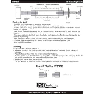 Bolt Action Tec Pen Kits