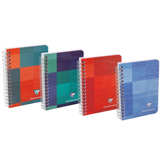Clairefontaine Classic Notebooks - Side Wirebound 4 3/4 x 6 3/4 Lined Paper (Assorted Colors)