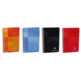 Clairefontaine Classic Notebooks - Side Wirebound 6 x 8.25 Graph Paper (Assorted Colors)