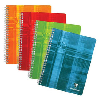 Clairefontaine Classic Notebooks - Side Wirebound 6.5 x 8.25 Lined Paper (Assorted Colors)