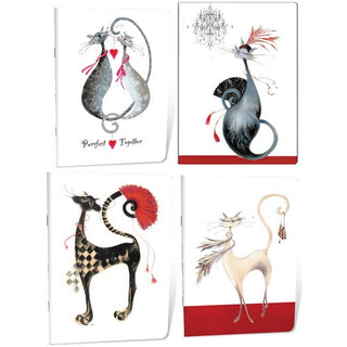 Clairefontaine Collections "Catitudes" - Side Staplebound Notebooks 6 x 8 ¼ Lined