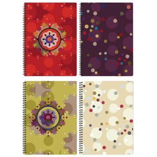 Clairefontaine Designer Notebooks "Bubbles" - Side Wirebound 8.25 x 11.75 Lined Paper