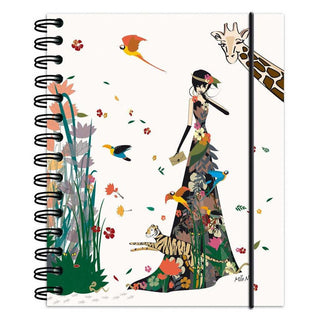 Clairefontaine Designer Notebooks "Mlle No" - Side Wirebound 4 3/4 x 6 Lined Assorted Covers