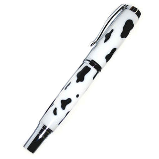 Cow Spots 3D Printed Pen Blank - Black & White
