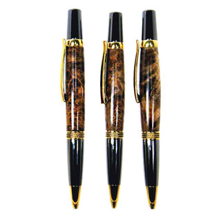 Diamond Knurl Pen Kits & Best Maple Burl Pen Blanks Triple Play Combo - 3 Pack