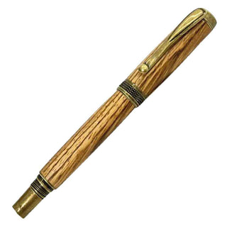 Diamond Knurl Rollerball Pen Kits. Antique Brass