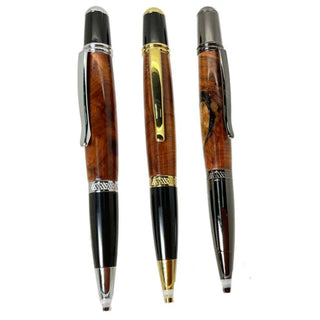 Diplomat Pen Kits & Thuya Burl Pen Blanks Triple Play Combo - 3 Pack