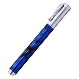 Eco Zen Fountain Pen Kit featuring a magnetic cap and hex accent design. A budget-friendly fountain pen kit that is easy to turn, simple to assemble, and uses standard short cartridges or mini converter. Satin Chrome