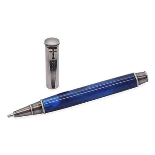 Editor Ballpoint Pen Kits in Antique Pewter. Open view.
