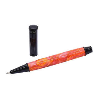 Editor Ballpoint Pen Kits in Black Chrome. Open view.