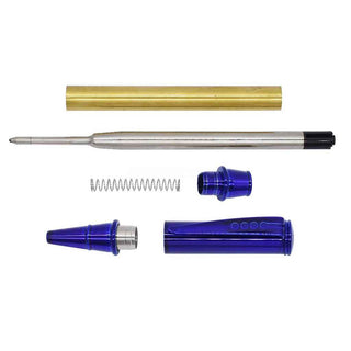 Editor Ballpoint Pen Kits in blue. Parts