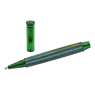 Editor Ballpoint Pen Kits in Green. Shown Open