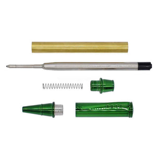 Editor Ballpoint Pen Kits. Green Parts.