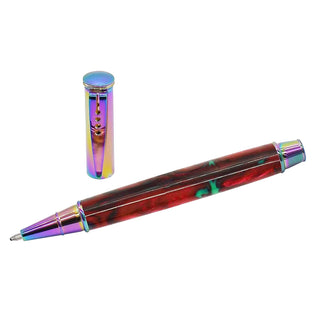 Editor Ballpoint Pen Kits in Prism plating. Open view