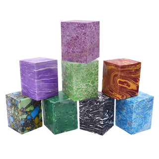 Faux-Stone Bottle Stopper Blanks - Purple Fluorite