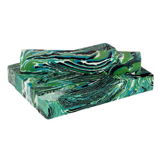 Faux-Stone Pen Blanks - Blue-Green Agate