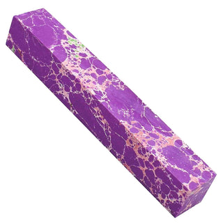 Faux-Stone Pen Blanks - Charolite With White Web