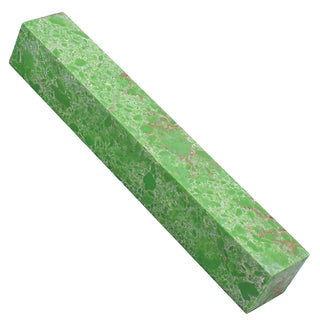 Faux-Stone Pen Blanks - Gaspeite With White Web