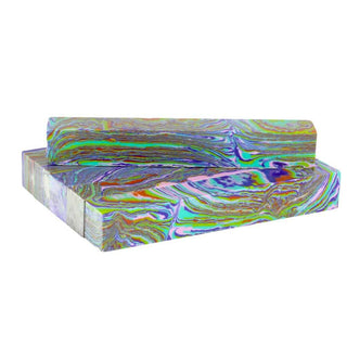 Faux-Stone Pen Blanks - Peacock Agate
