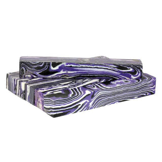 Faux-Stone Pen Blanks - Purple Ripple