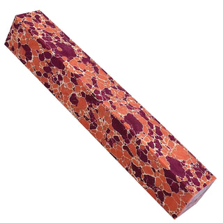 Faux-Stone Pen Blanks - Red Dino Bone