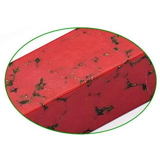 Faux-Stone Pen Blanks - Red With Gold & Black Matrix