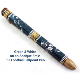 Football Pen Blank #07 - Green & White - Football Pen Kits