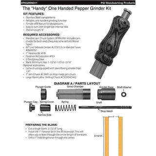Handy One Handed Peppermill Kit (PSI)