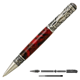 Love Ballpoint Pen Kits In Antique Pewter - Alt View