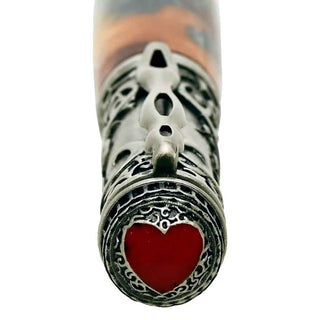 Love Ballpoint Pen Kits In Antique Pewter. Cap Detail