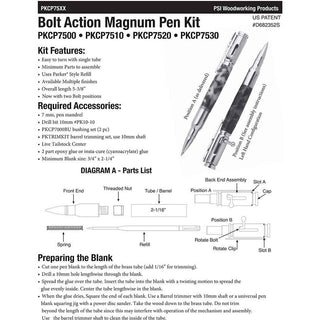 Magnum Bolt Action Pen Kits
