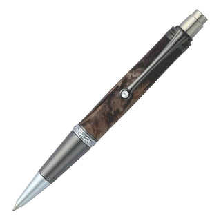 Majestic Squire EDC Click Pen Kit. In Gun Metal and Chrome finish