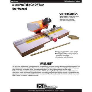 Micro Pen Tube Cutoff Saw with Jig