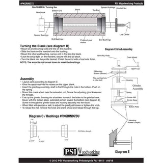 Mini Tabletop Salt & Pepper Mills