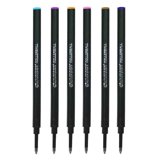 Monteverde 888 Rollerball Refills - Rainbow Sampler (Set of 6)