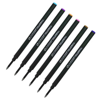 Monteverde 888 Rollerball Refills - Rainbow Sampler (Set of 6)