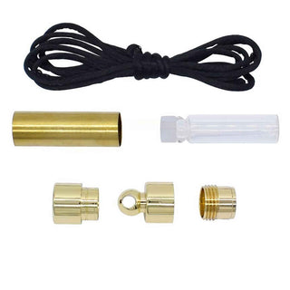 Perfume Holder Necklace Kit in Gold. Parts