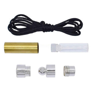 Perfume Holder Necklace Kit in Silver. Parts